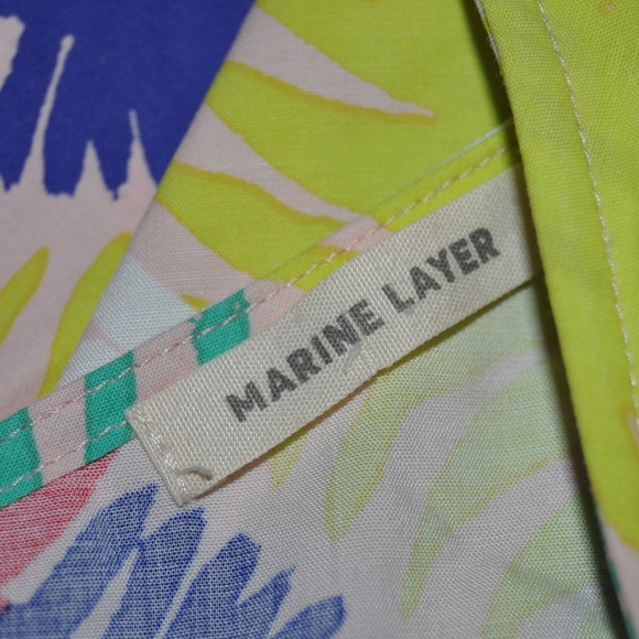 MARINE LAYER Palm Print Verdure Tank Top sz S NEW - Picture 6 of 8